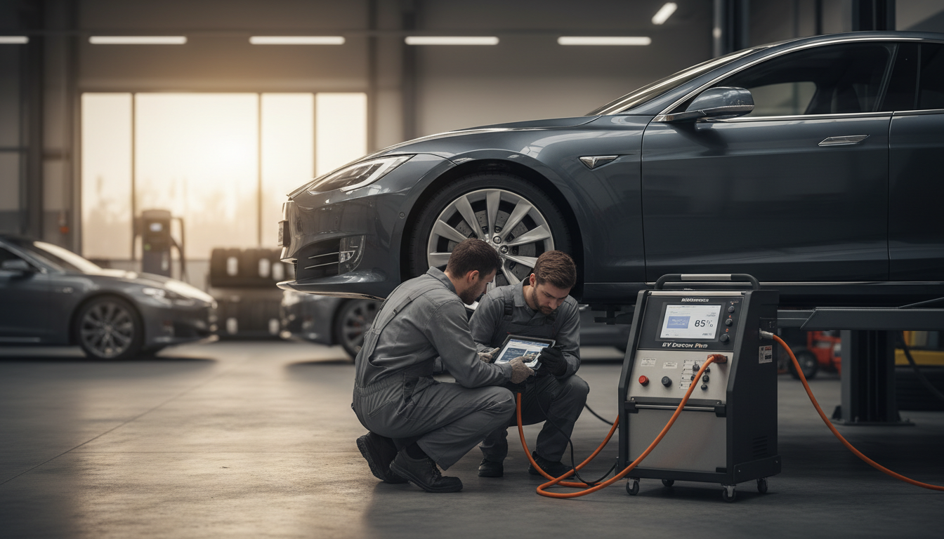 découvrez comment diagnostiquer efficacement l'état de santé (soh) des batteries de traction d'un véhicule électrique d'occasion pour assurer performance et durabilité.