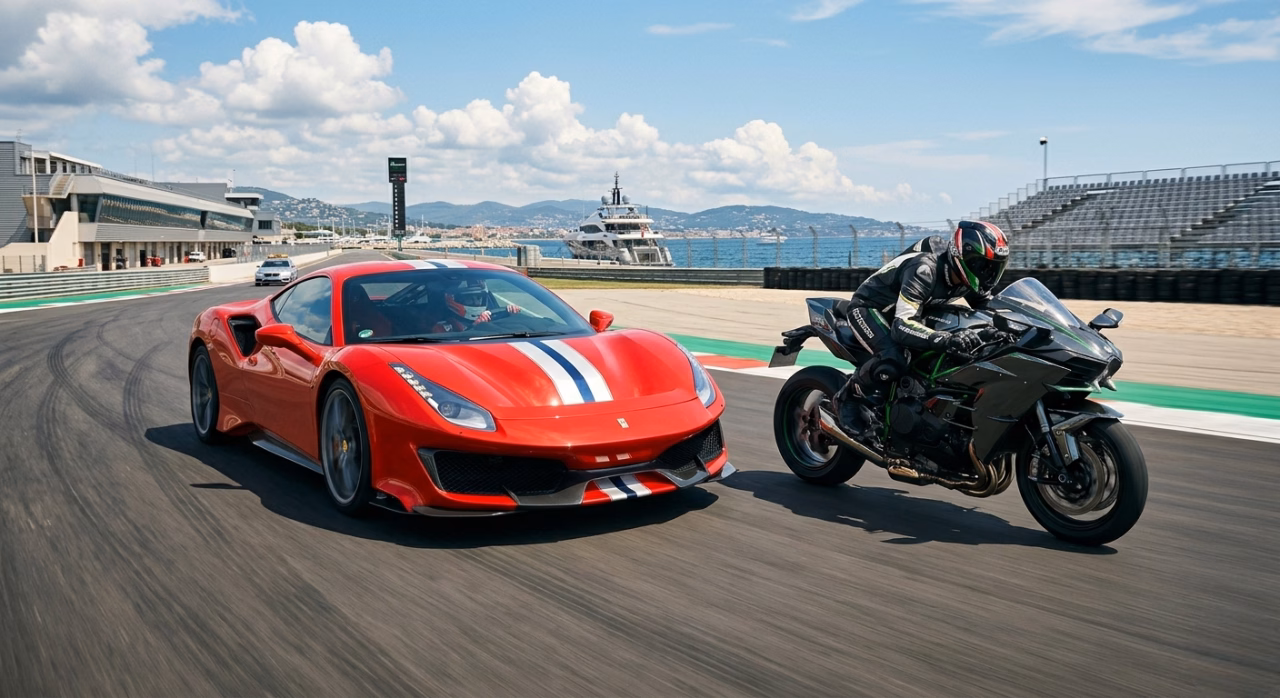 Course de véhicules motorisés