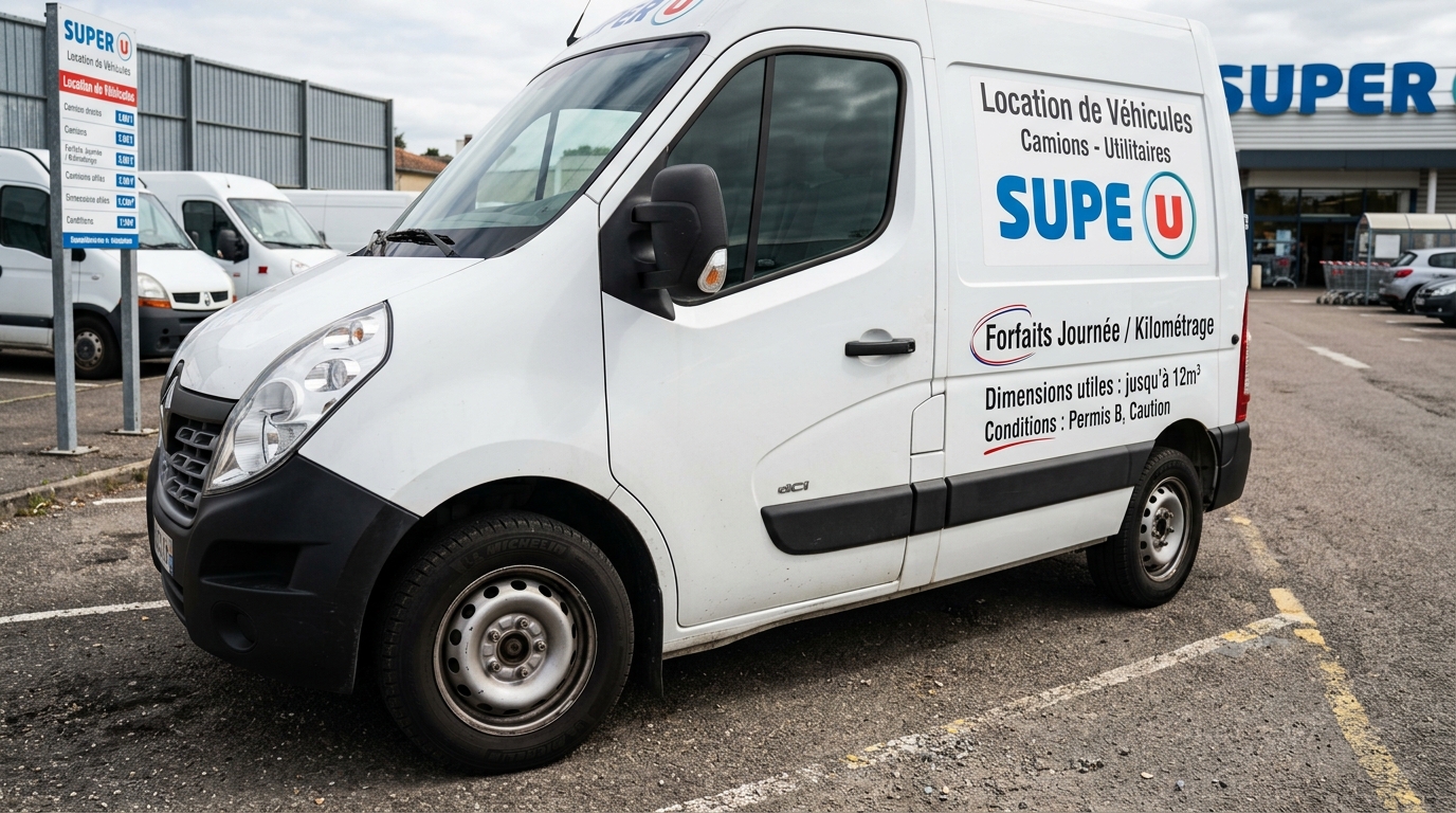 découvrez les tarifs, conditions et dimensions des camions à louer chez super u pour un transport facile et adapté à vos besoins.
