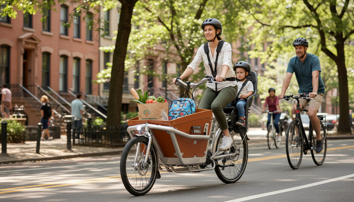 découvrez pourquoi les vélos cargo électriques deviennent l'alternative préférée des familles en 2026, remplaçant efficacement la deuxième voiture grâce à leur praticité, écologie et économie.