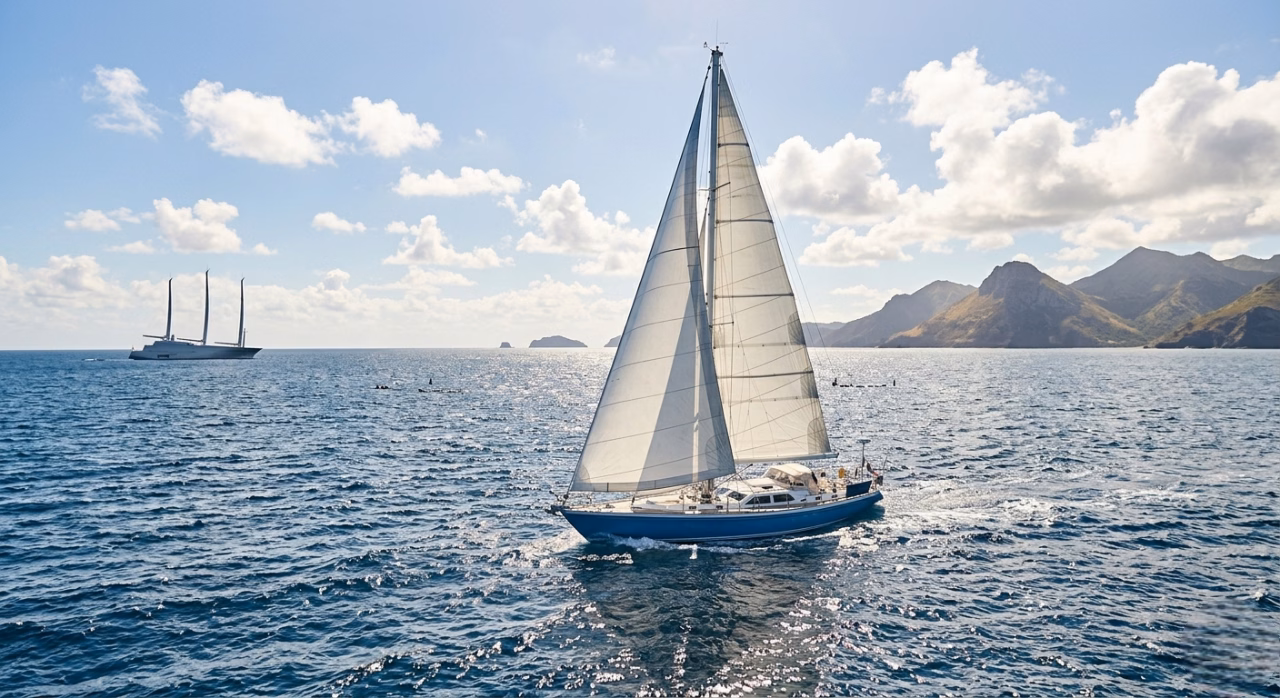 Voilier en mer