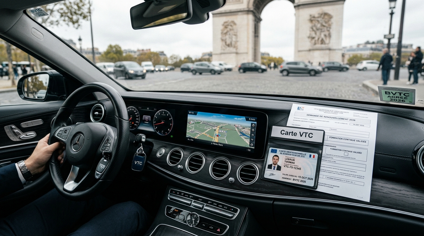 découvrez tout sur la carte vtc bvtc : comment faire une demande, les étapes de renouvellement et les formations indispensables pour 2026.