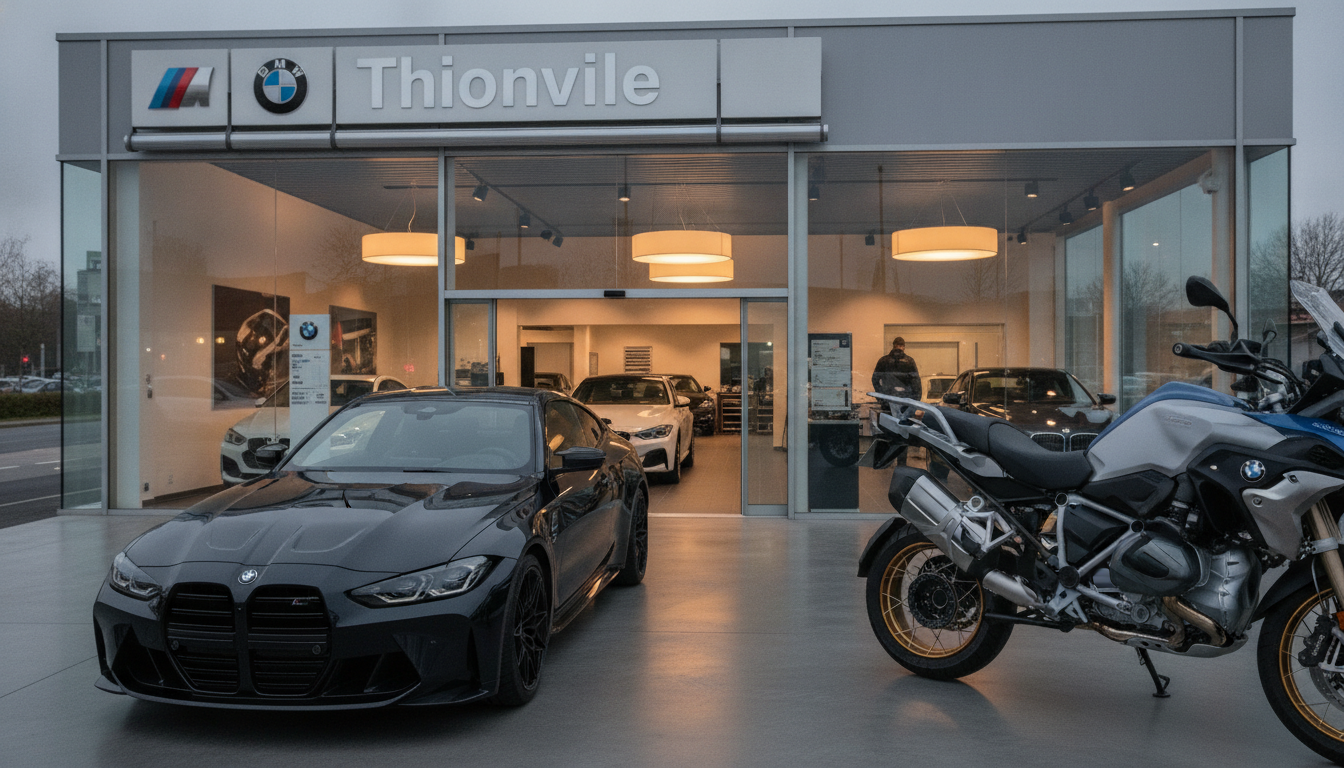 bmw thionville, votre concession automobile en moselle, propose la vente de véhicules neufs et d'occasion ainsi qu'un atelier de maintenance et réparation pour votre bmw.