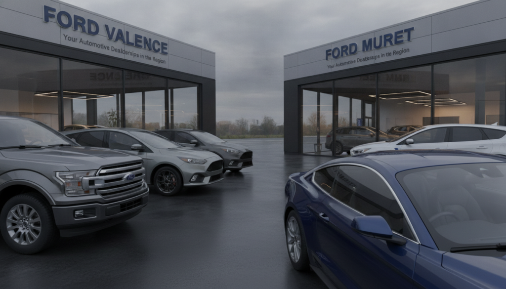 découvrez ford valence & muret, vos concessions automobiles de confiance en région, offrant un large choix de véhicules neufs et d'occasion, ainsi que des services d'entretien et de réparation de qualité.